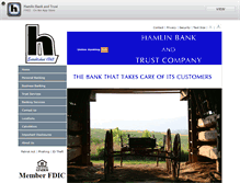 Tablet Screenshot of hamlinbank.com